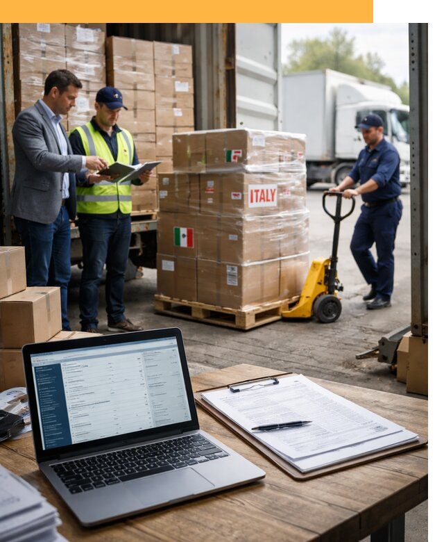 Доставка грузов из Италии: морские и авиаперевозки от 18221