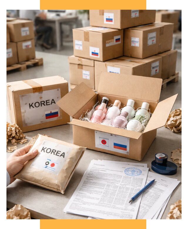 Доставка косметики из Кореи от 8605 р. под ключ | СетСервис-Стд