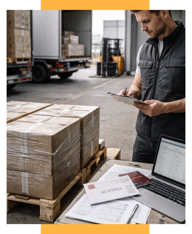 Доставка в Австрию от 65800 р. Логистика и экспорт СетСервис-Стд